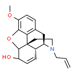 ChemSpider 2D Image | 17-Allyl-3-methoxy-7,8-didehydro-4,5-epoxymorphinan-6-ol | C20H23NO3