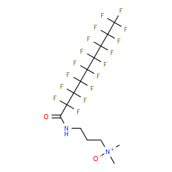 ChemSpider 2D Image | N-[3-(Dimethylnitroryl)propyl]-2,2,3,3,4,4,5,5,6,6,7,7,8,8,9,9,9-heptadecafluorononanamide | C14H13F17N2O2
