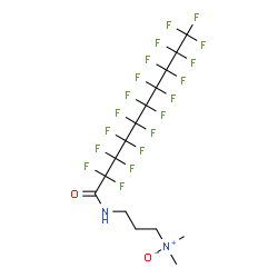 ChemSpider 2D Image | N-[3-(Dimethylnitroryl)propyl]-2,2,3,3,4,4,5,5,6,6,7,7,8,8,9,9,10,10,10-nonadecafluorodecanamide | C15H13F19N2O2