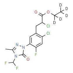 ChemSpider 2D Image | Carfentrazone-ethyl-d5 | C15H9D5Cl2F3N3O3