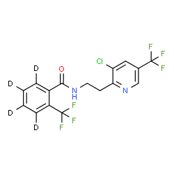 ChemSpider 2D Image | Fluopyram-d4 | C16H7D4ClF6N2O