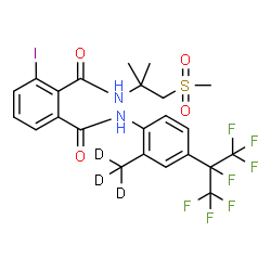 ChemSpider 2D Image | Flubendiamide-d3 | C23H19D3F7IN2O4S