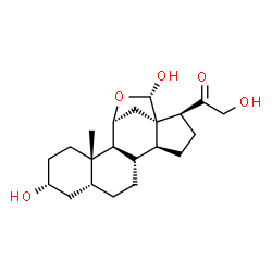 ChemSpider 2D Image | 3alpha,5beta-Tetrahydroaldosterone | C21H32O5