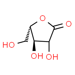 ChemSpider 2D Image | (4R,5S)-3,4-Dihydroxy-5-(hydroxymethyl)dihydro-2(3H)-furanone (non-preferred name) | C5H8O5
