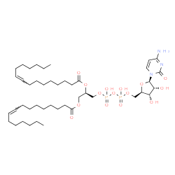ChemSpider 2D Image | 1,2-dihexadec-9-enoyl-sn-glycero-3-cytidine 5'-diphosphate | C44H77N3O15P2