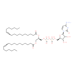 ChemSpider 2D Image | 1,2-dioctadec-11-enoyl-sn-glycero-3-cytidine 5'-diphosphate | C48H85N3O15P2