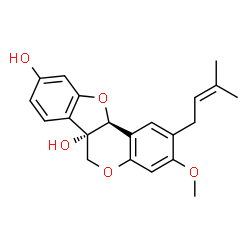 ChemSpider 2D Image | Glyceollin IV | C21H22O5