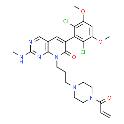 ChemSpider 2D Image | PRN 1371 | C26H30Cl2N6O4