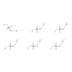 ChemSpider 2D Image | Propane, 1-isocyano-2-methoxy-2-methyl-, technetium(1+) salt (6:1) | C36H66N6O6Tc