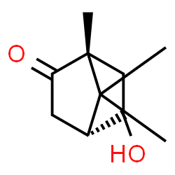 ChemSpider 2D Image | (1R,4R)-5-Hydroxy-1,7,7-trimethylbicyclo[2.2.1]heptan-2-one | C10H16O2
