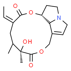ChemSpider 2D Image | (8xi,13xi,15Z)-12-Hydroxysenecionan-11,16-dione | C18H25NO5