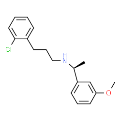 ChemSpider 2D Image | 3-(2-Chlorophenyl)-N-[(1S)-1-(3-methoxyphenyl)ethyl]-1-propanamine | C18H22ClNO
