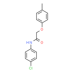 ChemSpider 2D Image | N-(4-Chlorophenyl)-2-(4-methylphenoxy)acetamide | C15H14ClNO2