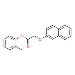ChemSpider 2D Image | 2-Methylphenyl (2-naphthyloxy)acetate | C19H16O3