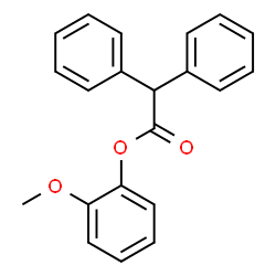 ChemSpider 2D Image | 2-Methoxyphenyl diphenylacetate | C21H18O3