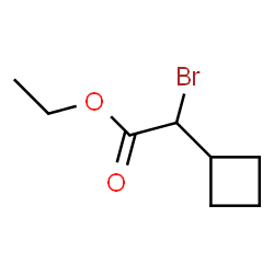 ChemSpider 2D Image | Ethyl bromo(cyclobutyl)acetate | C8H13BrO2