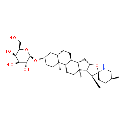 ChemSpider 2D Image | (3beta,5alpha,25S)-Spirosolan-3-yl beta-D-galactopyranoside | C33H55NO7