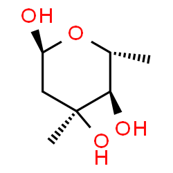 ChemSpider 2D Image | 2,6-Dideoxy-3-C-methyl-alpha-D-ribo-hexopyranose | C7H14O4