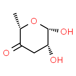ChemSpider 2D Image | 3,6-Dideoxy-beta-L-threo-hexopyranos-4-ulose | C6H10O4