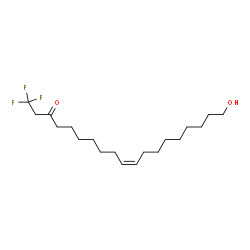 ChemSpider 2D Image | (10Z)-1,1,1-Trifluoro-19-hydroxy-10-nonadecen-3-one | C19H33F3O2