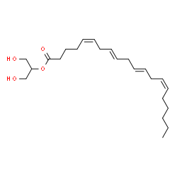 ChemSpider 2D Image | 1,3-Dihydroxy-2-propanyl (5Z,8E,11E,14Z)-5,8,11,14-icosatetraenoate | C23H38O4