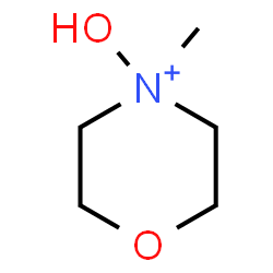 ChemSpider 2D Image | 4-hydroxy-4-methylmorpholin-4-ium | C5H12NO2