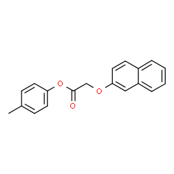 ChemSpider 2D Image | 4-Methylphenyl (2-naphthyloxy)acetate | C19H16O3