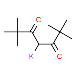 ChemSpider 2D Image | (2,2,6,6-Tetramethyl-3,5-dioxo-4-heptanyl)potassium | C11H19KO2