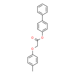 ChemSpider 2D Image | 4-Biphenylyl (4-methylphenoxy)acetate | C21H18O3