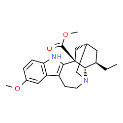 ChemSpider 2D Image | Methyl (2alpha,4alpha)-12-methoxyibogamine-18-carboxylate | C22H28N2O3