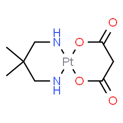 ChemSpider 2D Image | [2,2-Dimethyl-1,3-propanediaminato(2-)-kappa~2~N,N'][malonato(2-)-kappa~2~O~1~,O~3~]platinum | C8H14N2O4Pt
