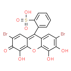ChemSpider 2D Image | Bromopyrogallol Red | C19H10Br2O8S