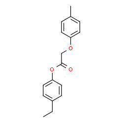 ChemSpider 2D Image | 4-Ethylphenyl (4-methylphenoxy)acetate | C17H18O3