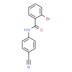 ChemSpider 2D Image | 2-Bromo-N-(4-cyanophenyl)benzamide | C14H9BrN2O
