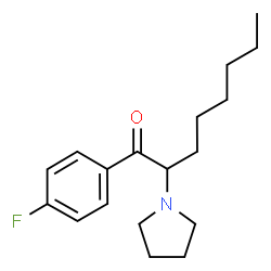 ChemSpider 2D Image | 4-Fluor-alpha-pyrrolidinoctaphenone | C18H26FNO
