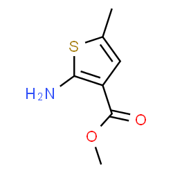 ChemSpider 2D Image | Methyl 2-amino-5-methyl-3-thiophenecarboxylate | C7H9NO2S