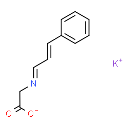 ChemSpider 2D Image | Potassium {(E)-[(2E)-3-phenyl-2-propen-1-ylidene]amino}acetate | C11H10KNO2