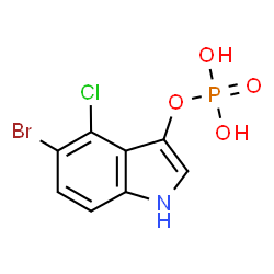 ChemSpider 2D Image | 5-Bromo-4-chloro-3-indolyl phosphate | C8H6BrClNO4P