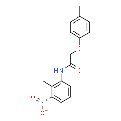 ChemSpider 2D Image | N-(2-Methyl-3-nitrophenyl)-2-(4-methylphenoxy)acetamide | C16H16N2O4