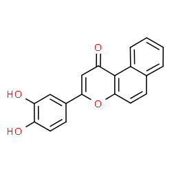ChemSpider 2D Image | 3-(3,4-Dihydroxyphenyl)-1H-benzo[f]chromen-1-one | C19H12O4