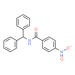 ChemSpider 2D Image | N-(Diphenylmethyl)-4-nitrobenzamide | C20H16N2O3