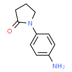 ChemSpider 2D Image | (4-aminophenyl)pyrrolidinone | C10H12N2O