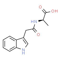 ChemSpider 2D Image | N-(1H-Indol-3-ylacetyl)-D-alanine | C13H14N2O3