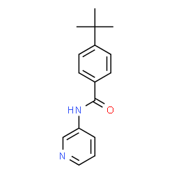 ChemSpider 2D Image | 4-(2-Methyl-2-propanyl)-N-(3-pyridinyl)benzamide | C16H18N2O