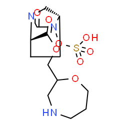 ChemSpider 2D Image | 1,4-Oxazepan-2-ylmethyl (2S,5R)-7-oxo-6-(sulfooxy)-1,6-diazabicyclo[3.2.1]octane-2-carboxylate | C13H21N3O8S