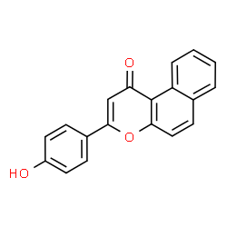 ChemSpider 2D Image | 3-(4-Hydroxyphenyl)-1H-benzo[f]chromen-1-one | C19H12O3