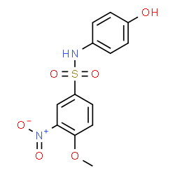 ChemSpider 2D Image | N-(4-Hydroxyphenyl)-4-methoxy-3-nitrobenzenesulfonamide | C13H12N2O6S