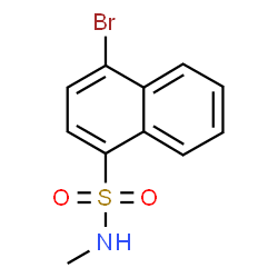 ChemSpider 2D Image | 4-Bromo-N-methyl-1-naphthalenesulfonamide | C11H10BrNO2S