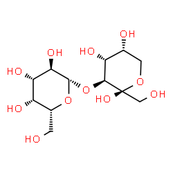 ChemSpider 2D Image | 3-O-beta-D-Galactopyranosyl-beta-D-fructopyranose | C12H22O11
