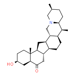ChemSpider 2D Image | (3beta,5alpha,20beta)-3-Hydroxycevan-6-one | C27H43NO2